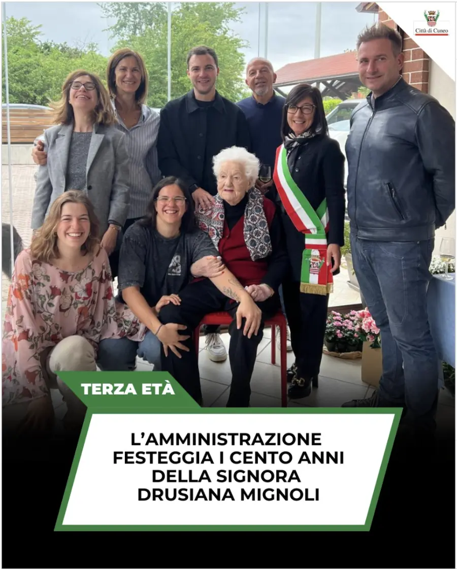 Villafalletto, festa per i 100 anni di Drusiana Mignoli