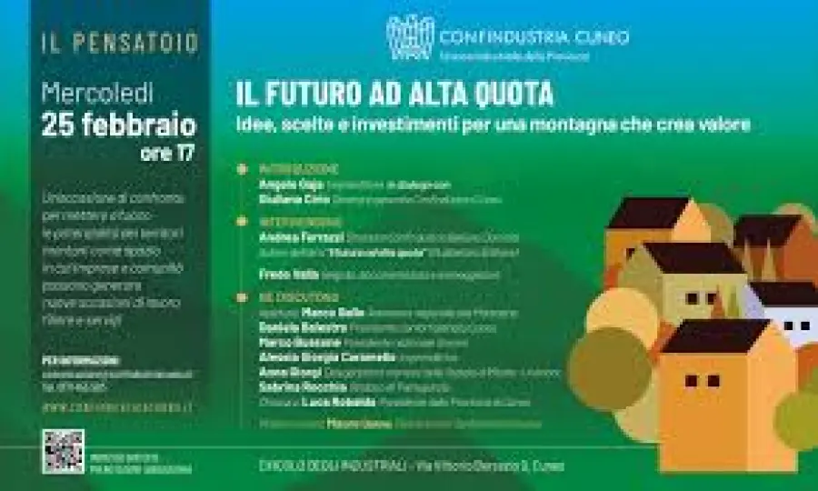 “Il futuro ad alta quota”: a Cuneo la presentazione del libro di Andrea Ferrazzi